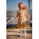 детское платье-принцесса нежно-жёлтое