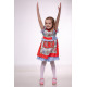 kids hand made dress red