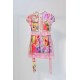 детское платье-принцесса разноцветное с розовыми элементами