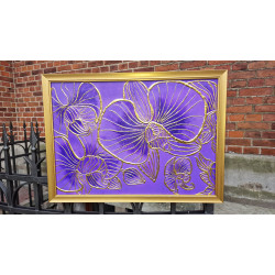PAINTING " GOLD ORCHIDS"