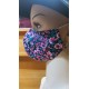 mask with pink flowers