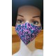 mask with pink flowers