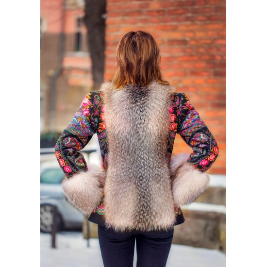 FUR VEST - coat