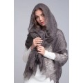 Openwork downy shawls and scarves