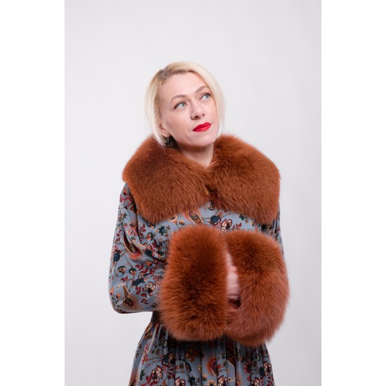 fur collar with cuffs