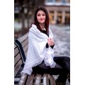 Downy shawls and scarves - classic dense knit