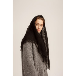  ORENBURGSKIY PUKHOVYY PLATOK-PAUTINKA  MELNAIS